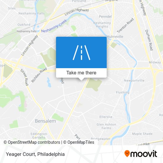 Mapa de Yeager Court