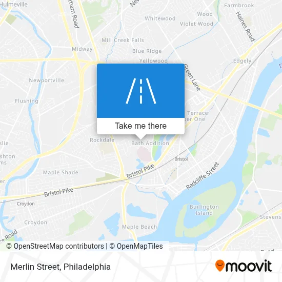 Merlin Street map