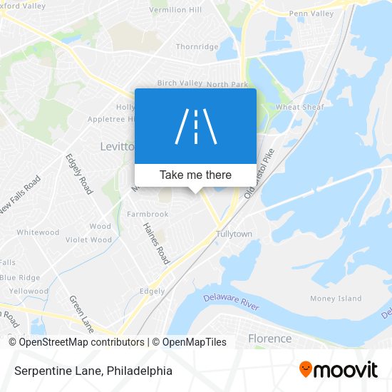 Mapa de Serpentine Lane