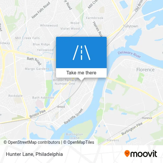 Hunter Lane map