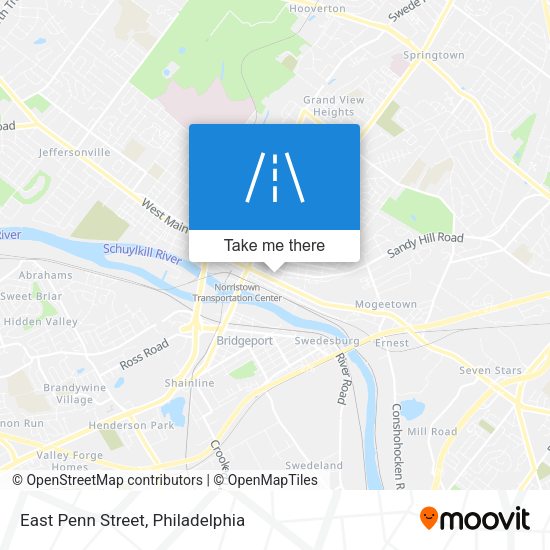 East Penn Street map