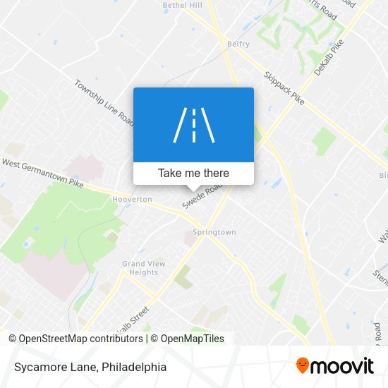 Mapa de Sycamore Lane