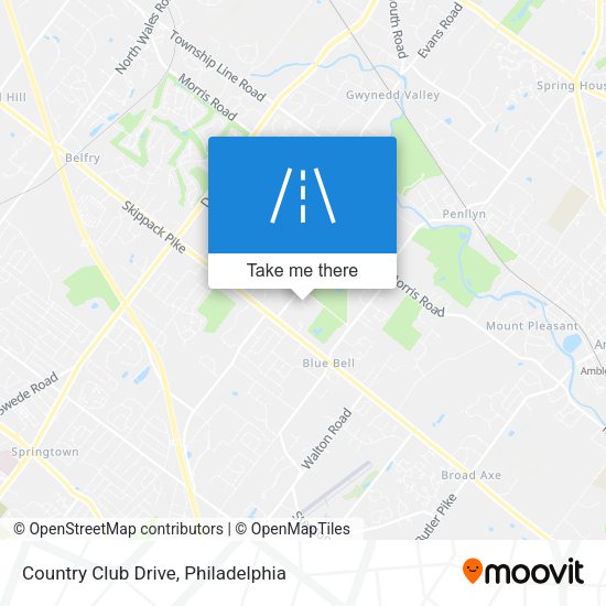 Country Club Drive map