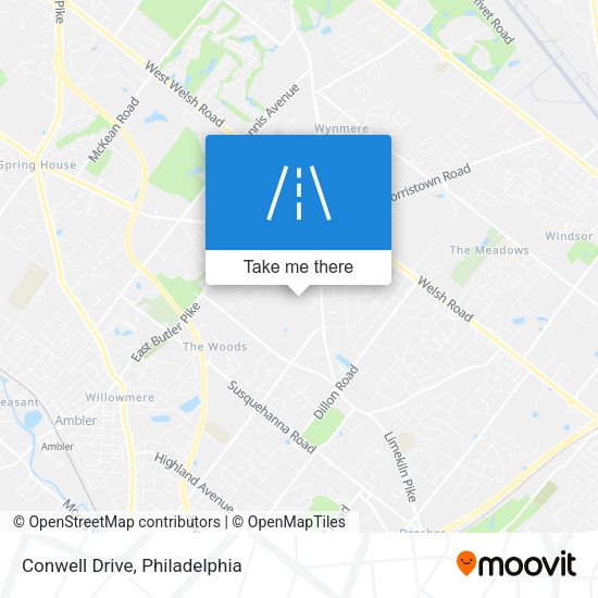 Conwell Drive map
