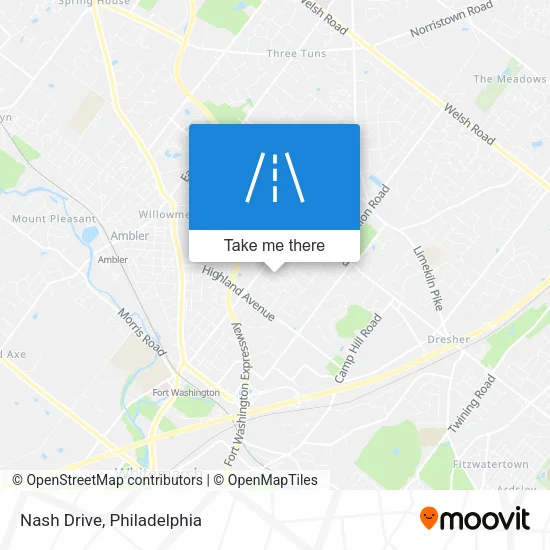 Nash Drive map