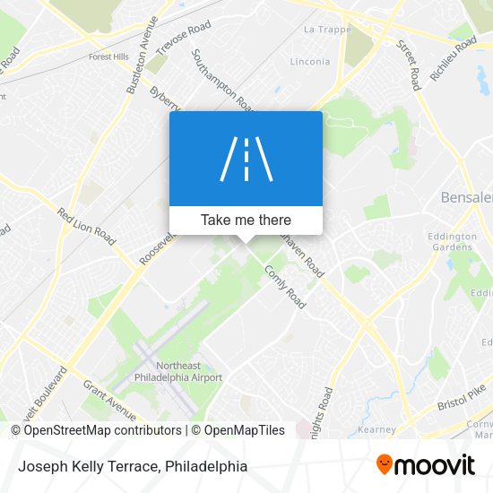 Joseph Kelly Terrace map