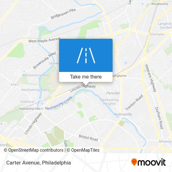 Carter Avenue map