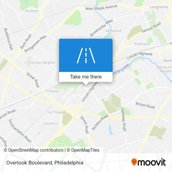 Overlook Boulevard map