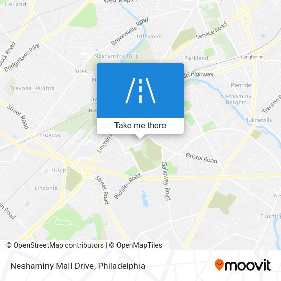 Neshaminy Mall Drive map