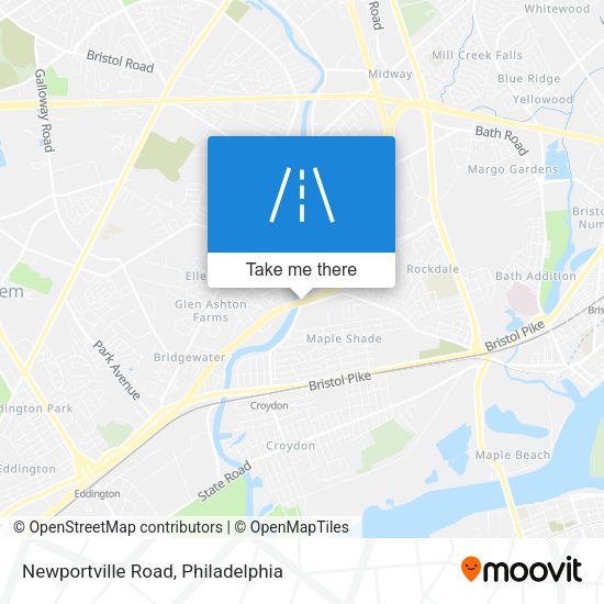 Newportville Road map