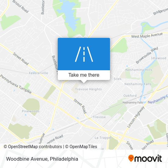 Woodbine Avenue map