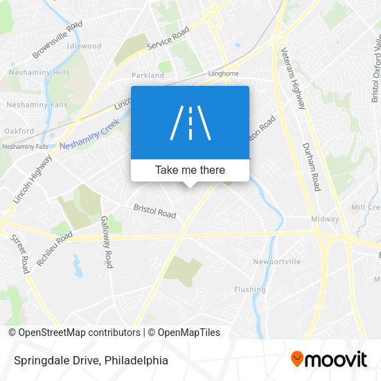 Springdale Drive map
