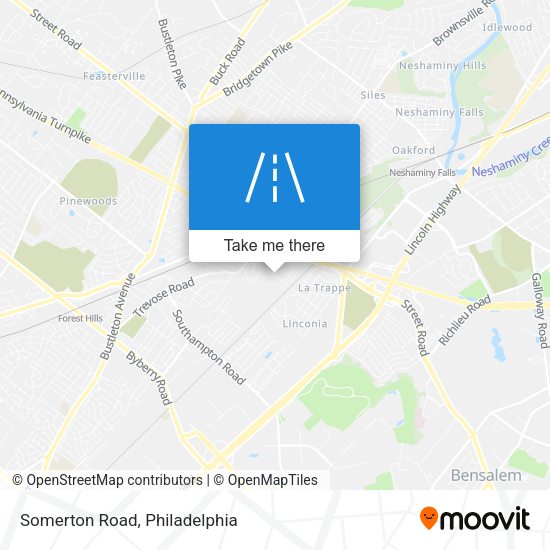 Somerton Road map