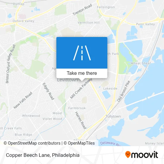 Copper Beech Lane map