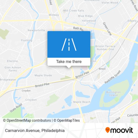 Carnarvon Avenue map
