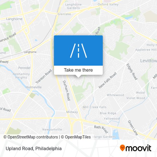 Mapa de Upland Road