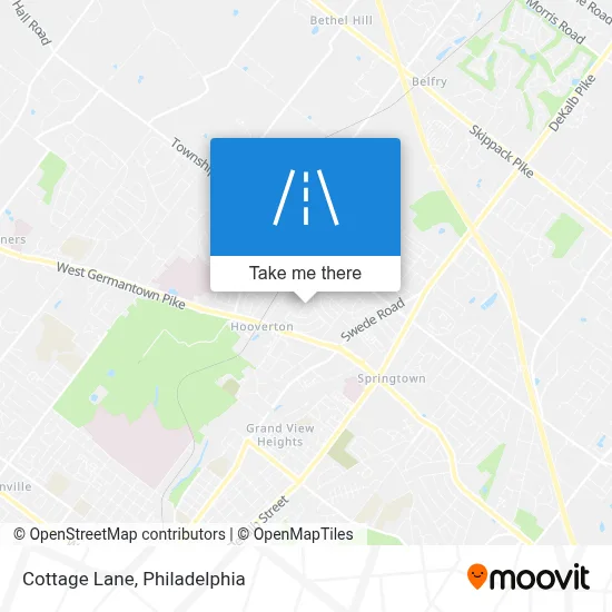 Cottage Lane map