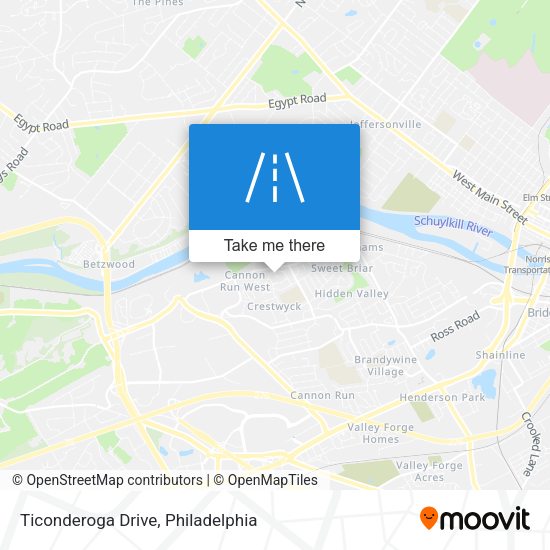 Mapa de Ticonderoga Drive
