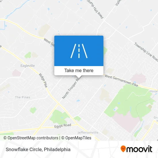 Snowflake Circle map