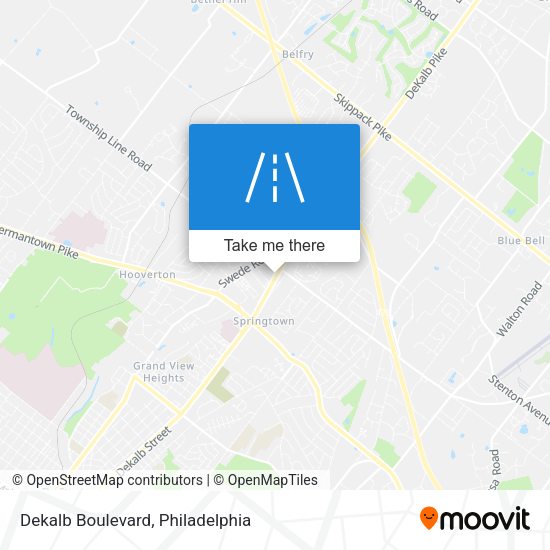 Dekalb Boulevard map