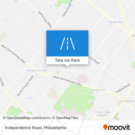 Mapa de Independence Road