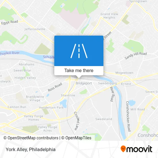 York Alley map