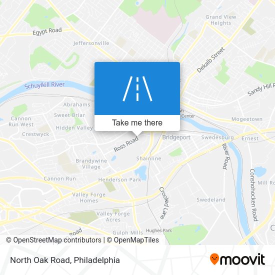 North Oak Road map