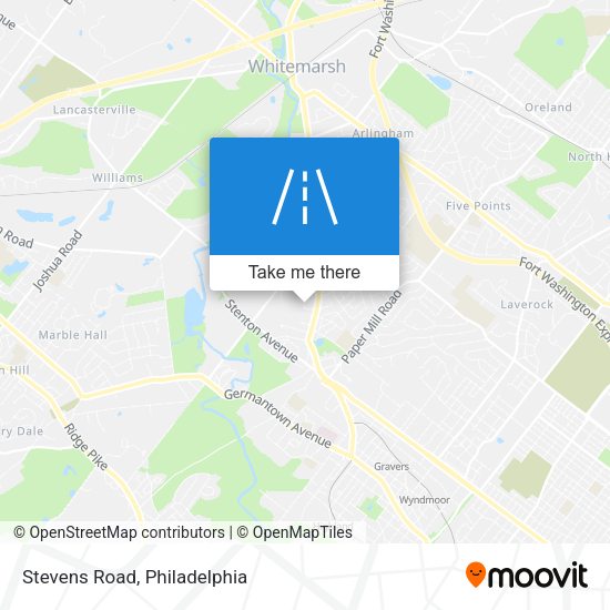 Mapa de Stevens Road