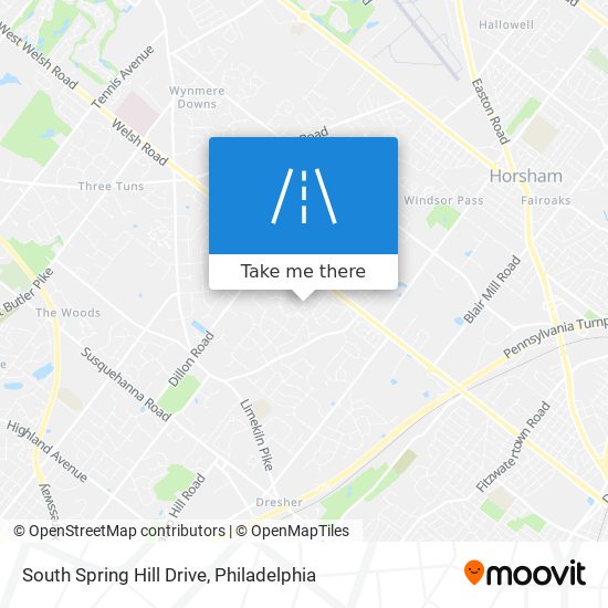 South Spring Hill Drive map