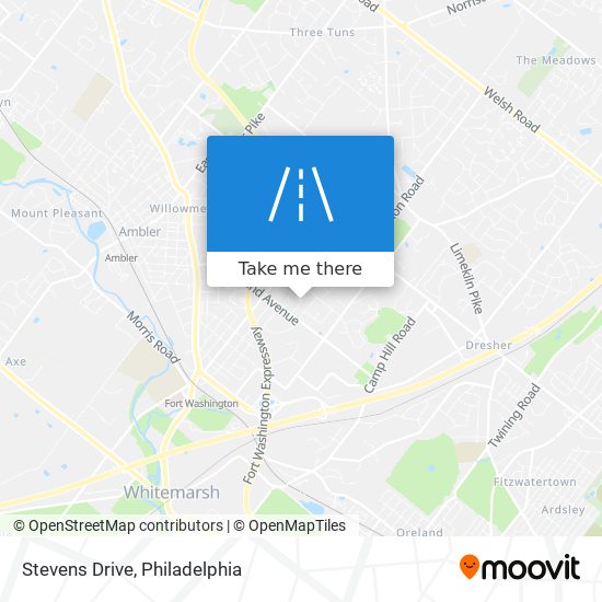 Stevens Drive map