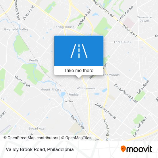 Valley Brook Road map