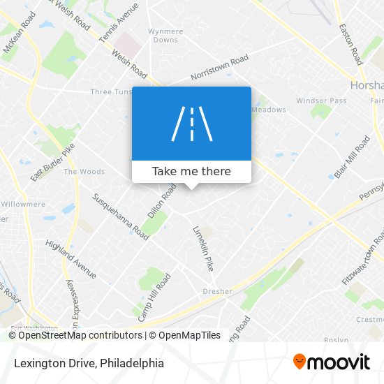 Lexington Drive map