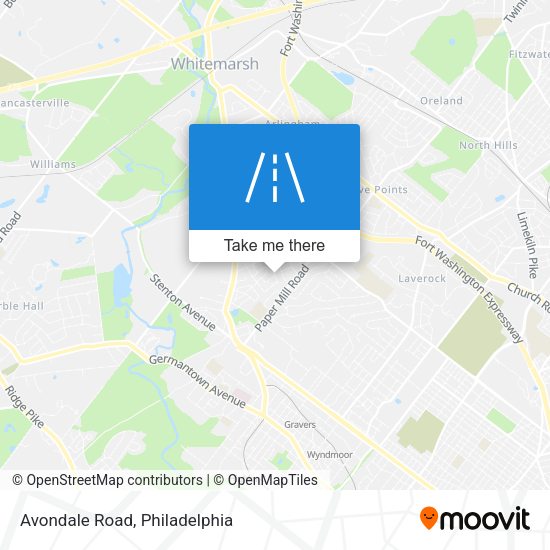 Mapa de Avondale Road