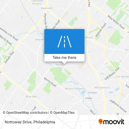 Nottoway Drive map