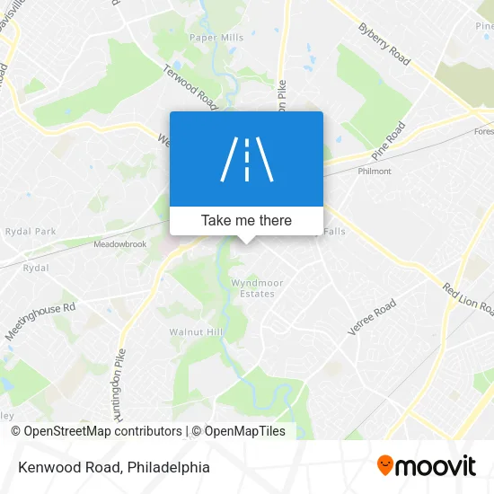 Kenwood Road map