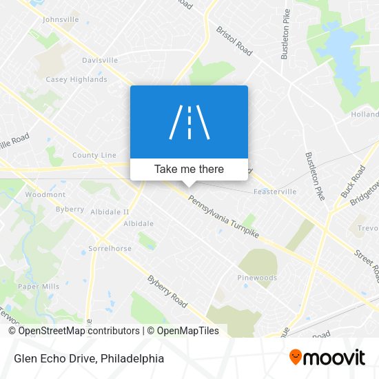 Glen Echo Drive map