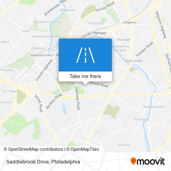 Saddlebrook Drive map