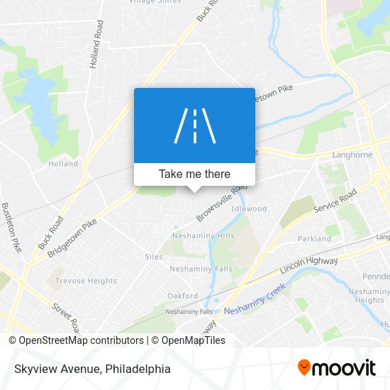 Skyview Avenue map