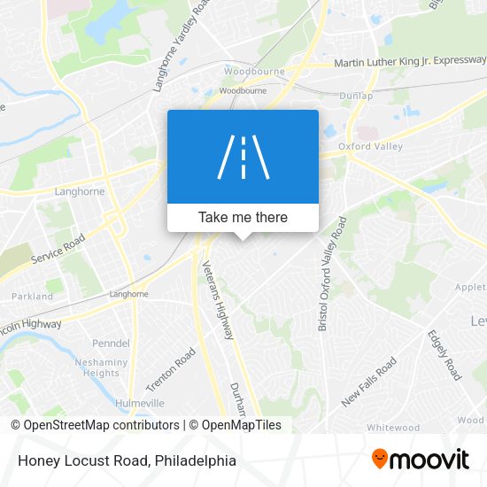 Honey Locust Road map