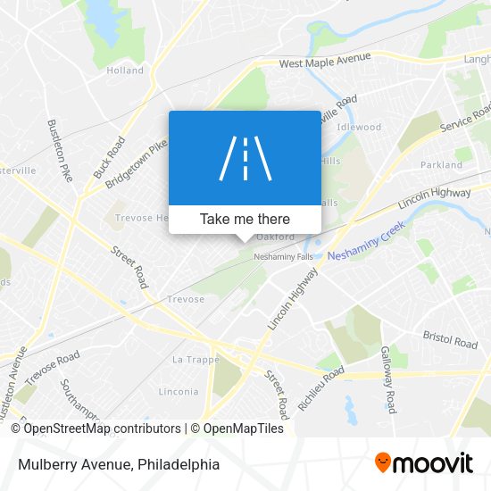 Mapa de Mulberry Avenue