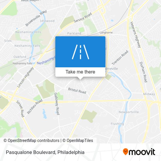 Pasqualone Boulevard map