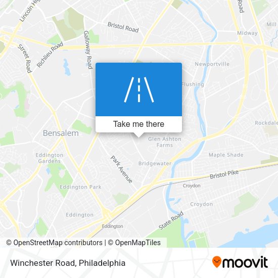 Mapa de Winchester Road