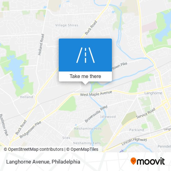Mapa de Langhorne Avenue