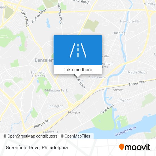 Greenfield Drive map