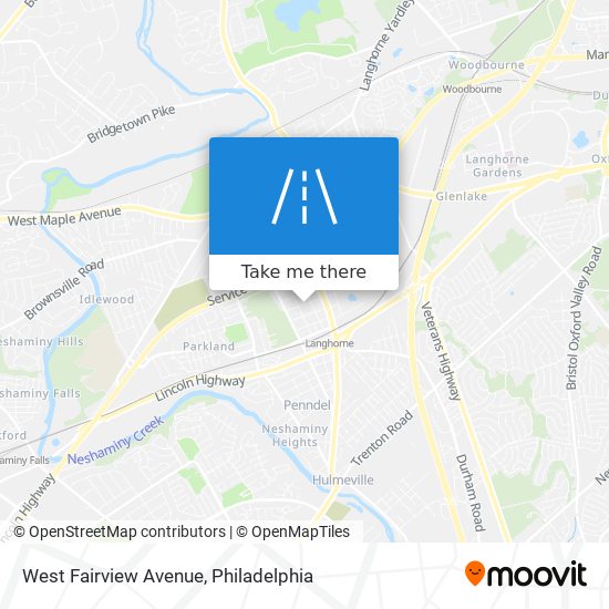 Mapa de West Fairview Avenue