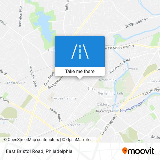 East Bristol Road map