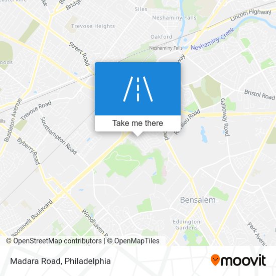 Mapa de Madara Road
