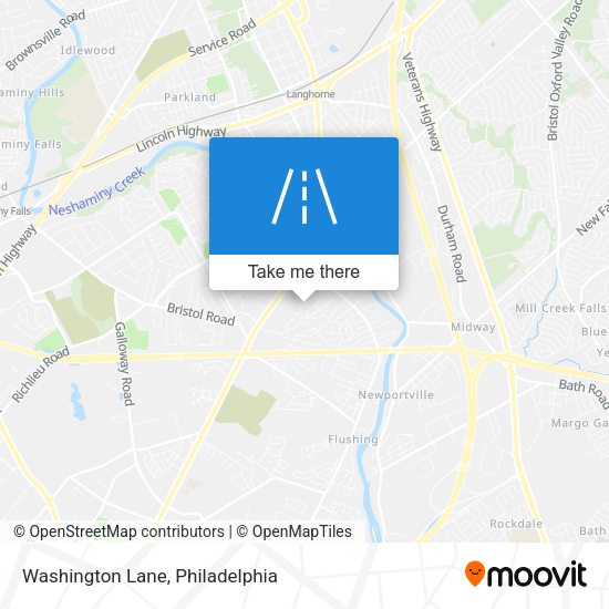 Mapa de Washington Lane