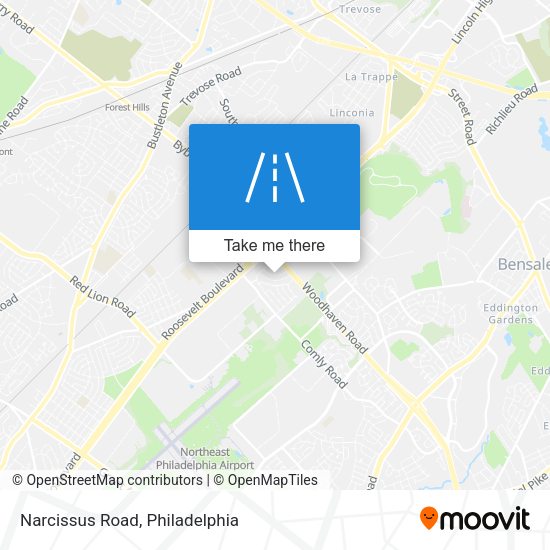 Mapa de Narcissus Road