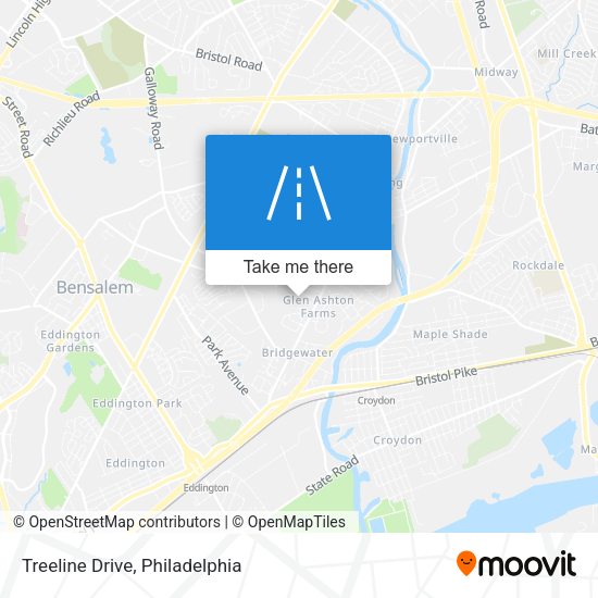 Mapa de Treeline Drive